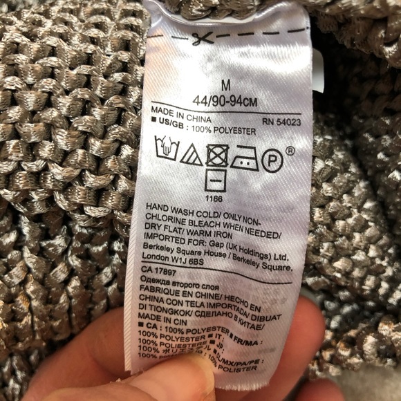 Silver thick banana republic top - Picture 4 of 4